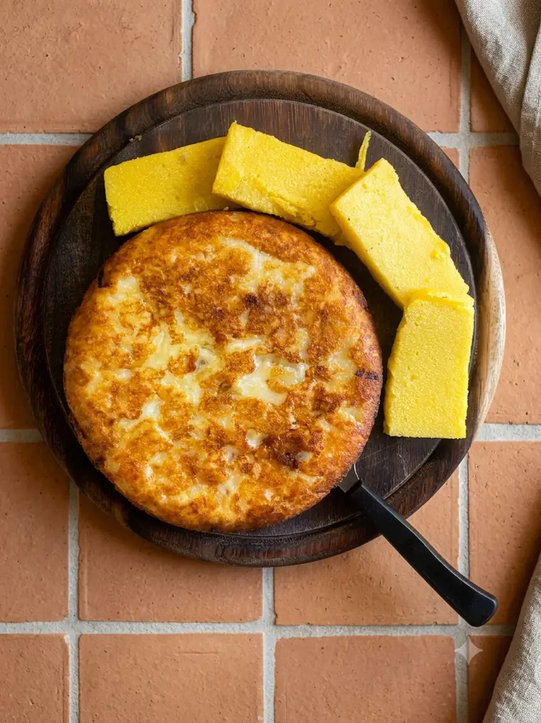 Frico di patate con polenta, piatto tipico friulano di Agri-K