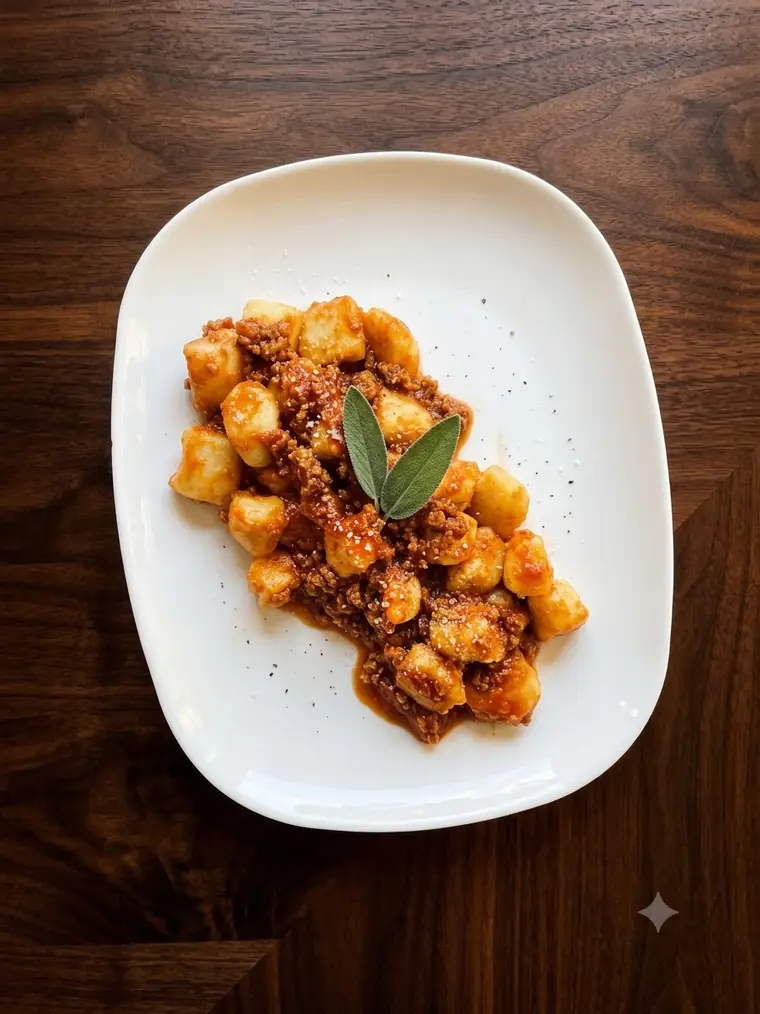 Gnocchi fatti in casa al ragù di Agri-K